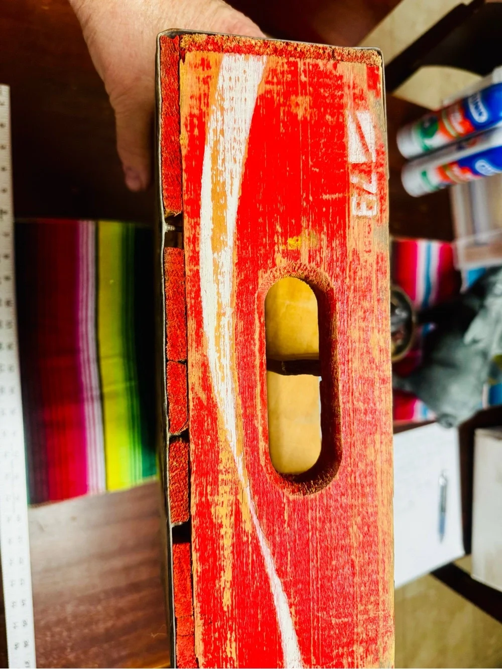 Coca Cola Red Wooden Display Crate Panel 1979 bottle case